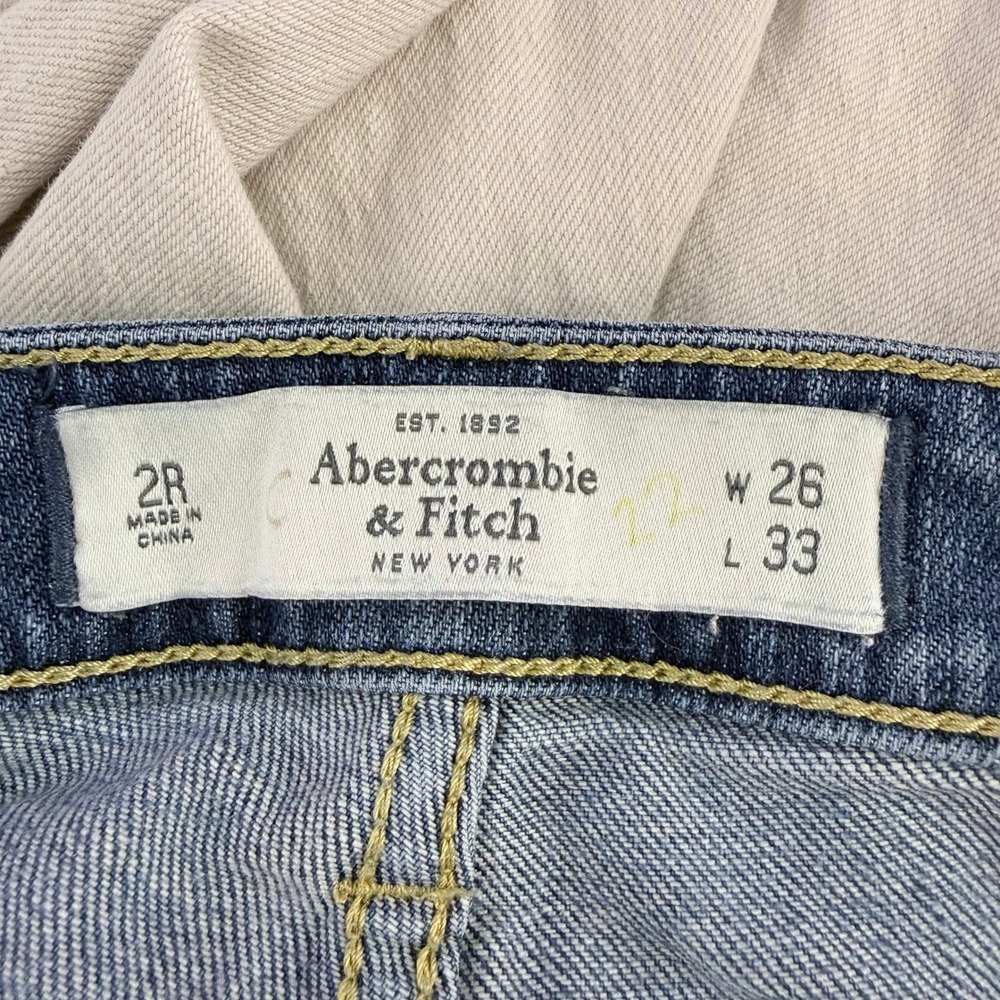Abercrombie Fitch Womens Jeans Size 2R Bootcut Medium Wash Denim Pants - Picture 3 of 10